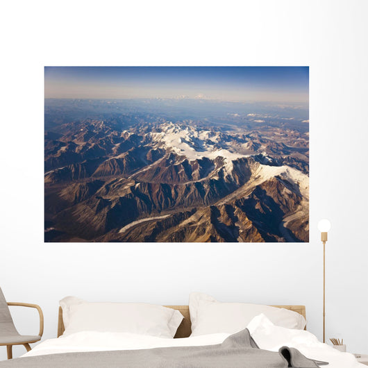 Aerial View Of The Alaska Range Wall Mural