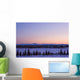 Sunset Over A Barren Landscape Wall Mural