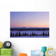 Sunset Over A Barren Landscape Wall Mural