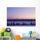 Sunset Over A Barren Landscape Wall Mural