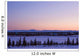Sunset Over A Barren Landscape Wall Mural