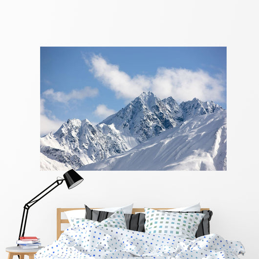 View Of The North Side Of The Chugach Mountains Wall Mural