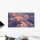 Aerial Chugach Mountain Range Wall Decal 1