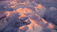 Aerial Chugach Mountain Range Wall Decal 1