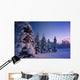Snow Covered Spruce Trees Wall Decal