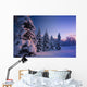 Snow Covered Spruce Trees Wall Decal