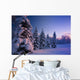 Snow Covered Spruce Trees Wall Decal