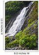 Waterfall Shoup Bay State Wall Decal