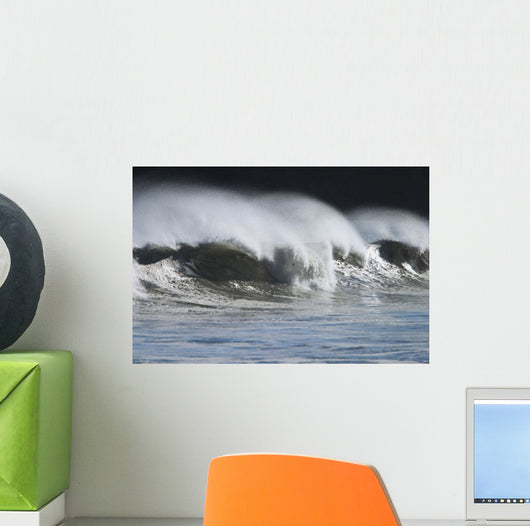 Waves Crashing Mill Bay Wall Decal