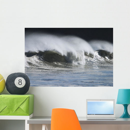 Waves Crashing Mill Bay Wall Decal