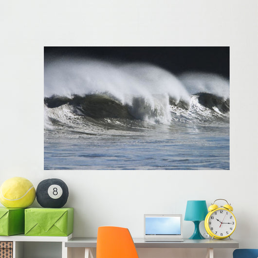 Waves Crashing Mill Bay Wall Decal