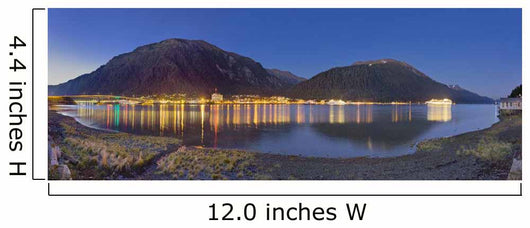 Downtown Juneau from Douglas Wall Decal