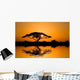 Acacia Tree Sunrise Wall Decal