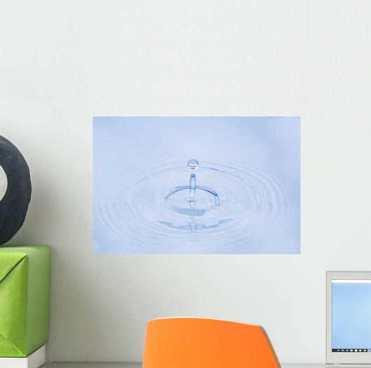 Up Water Droplet Hitting Wall Decal