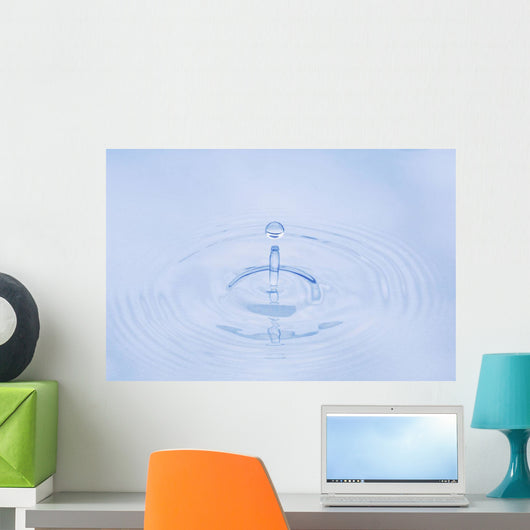 Up Water Droplet Hitting Wall Decal