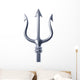 Silver Trident Wall Decal