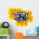 Strong Graffiti Brick Wall Decal