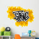 Strong Graffiti Brick Wall Decal