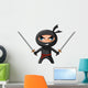 Ninja With Katana Wall Decal