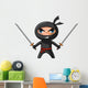 Ninja With Katana Wall Decal