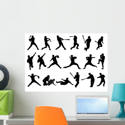 Baseball shown on a wall