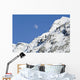 Moon Rising over Snow Wall Decal