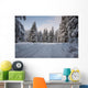 Winter Scenic Snowy Road Wall Decal