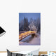 Bridge Decorated with Christmas Wall Decal Design 2