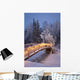 Bridge Decorated with Christmas Wall Decal Design 2
