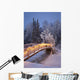 Bridge Decorated with Christmas Wall Decal Design 2