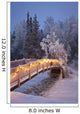 Bridge Decorated with Christmas Wall Decal Design 2