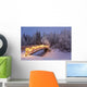 Bridge Decorated with Christmas Wall Decal Design 1