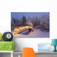 Bridge Decorated with Christmas Wall Decal Design 1