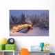 Bridge Decorated with Christmas Wall Decal Design 1
