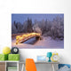 Bridge Decorated with Christmas Wall Decal Design 1