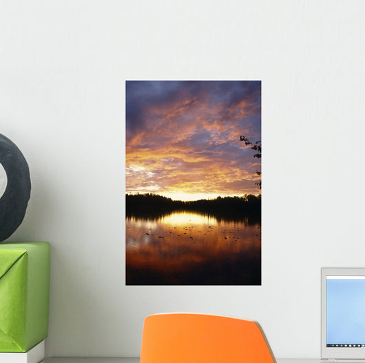 Sunset Lake Clouds Southcentral Wall Decal