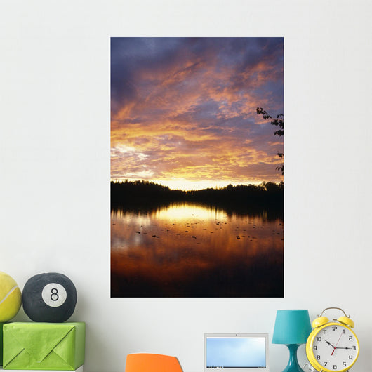 Sunset Lake Clouds Southcentral Wall Decal