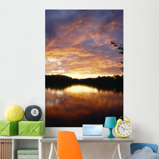 Sunset Lake Clouds Southcentral Wall Decal