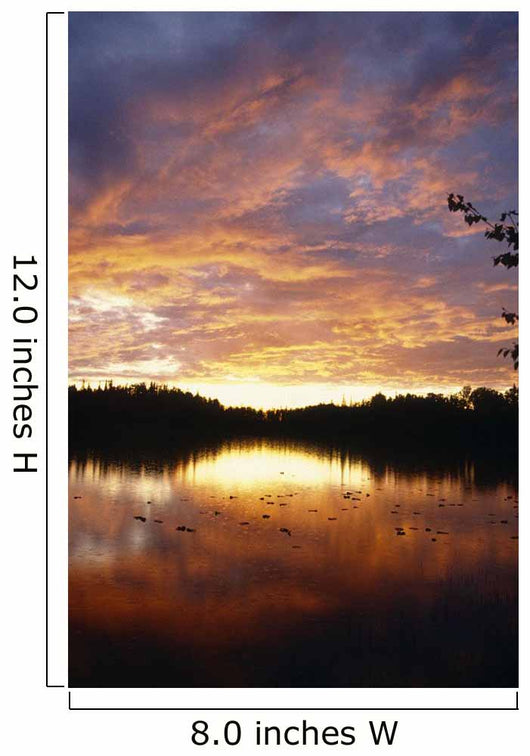 Sunset Lake Clouds Southcentral Wall Decal