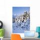 Winter Scenic Snow-covered Spruce Wall Decal