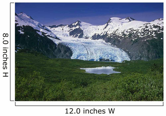 Portage Glacier from Portage Wall Decal