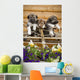 Iditarod Alaskan Husky Puppies Wall Decal Design 2