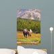 Bull Moose Rut Standing Wall Decal Design 1