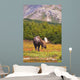Bull Moose Rut Standing Wall Decal Design 1