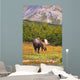 Bull Moose Rut Standing Wall Decal Design 1