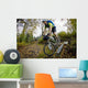 Man Mountain Biking over Wall Decal Design 2
