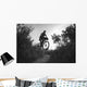 Man Mountain Biking and Wall Decal