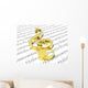 Treble Clef Sheet Printed Wall Decal