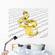 Treble Clef Sheet Printed Wall Mural