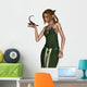 Elf Woman and Pet Wall Decal